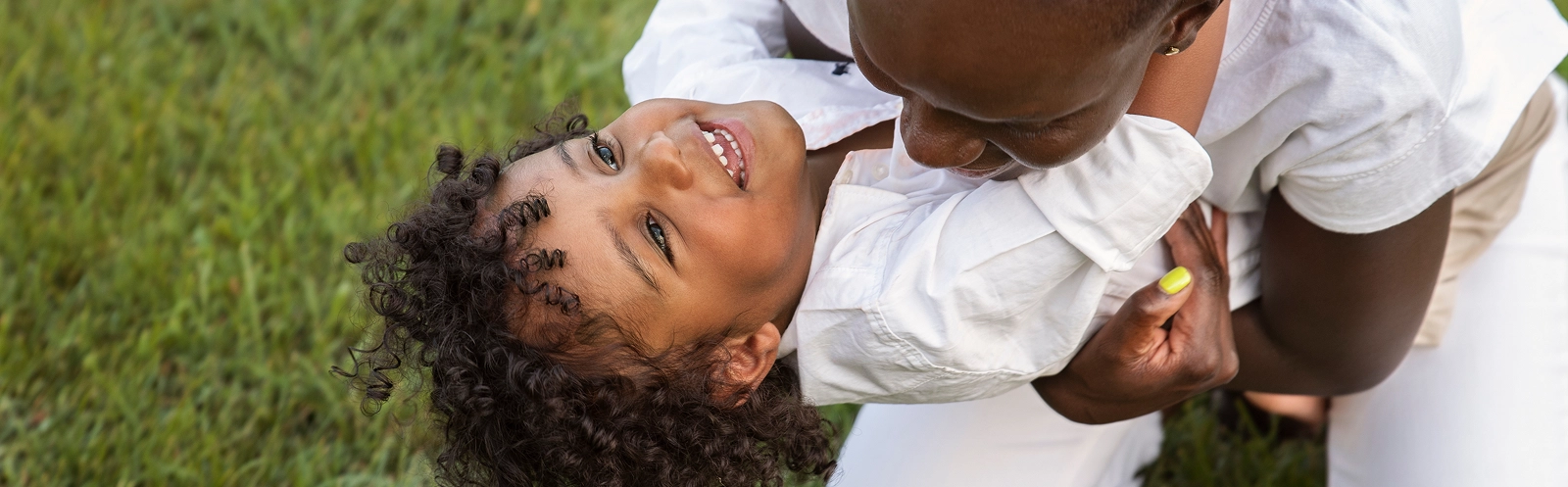 high-angle-happy-black-family-nature