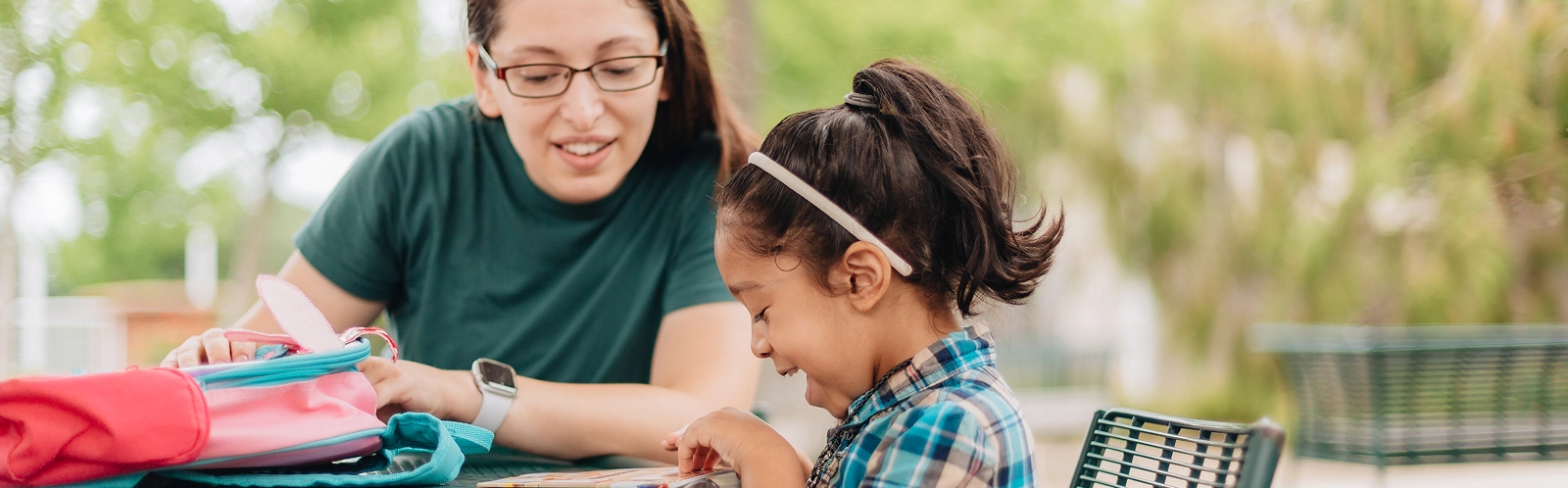 young-millennial-mother-sending-daughter-off-back-school